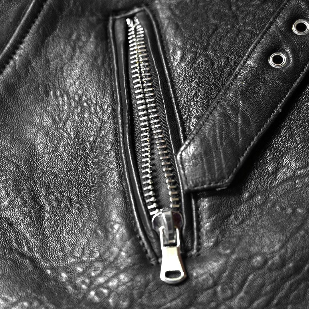 Black Shearling Aviator Jacket view 5