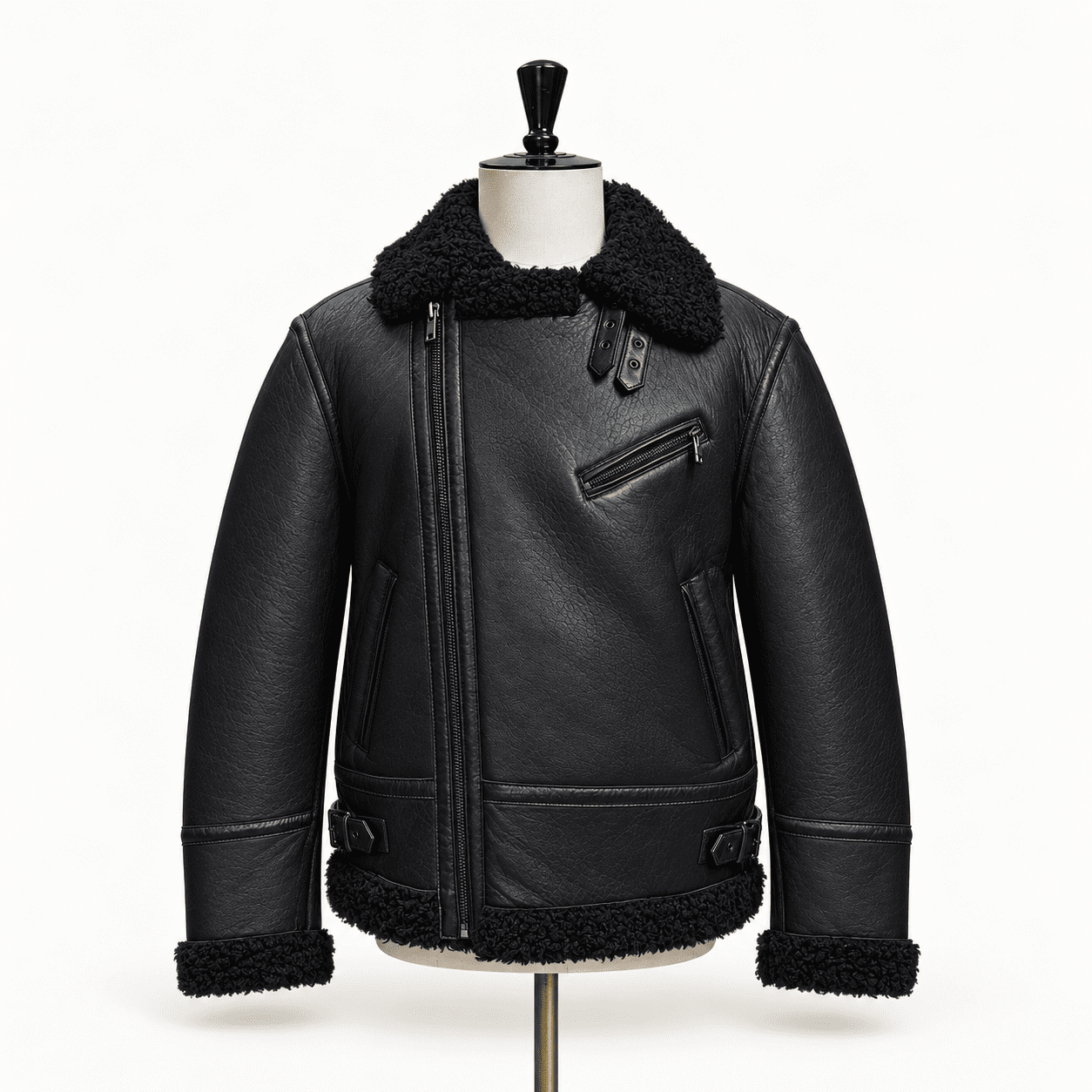 Lexius Shearling Leather Jacket