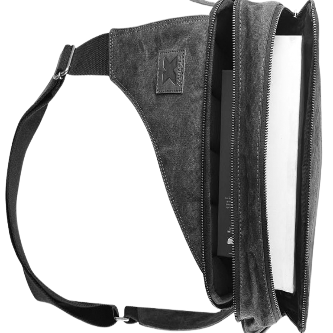 Personalized Black Leather Dopp Kit – Men's Travel Toiletry Bag & Groomsmen Gift view 2