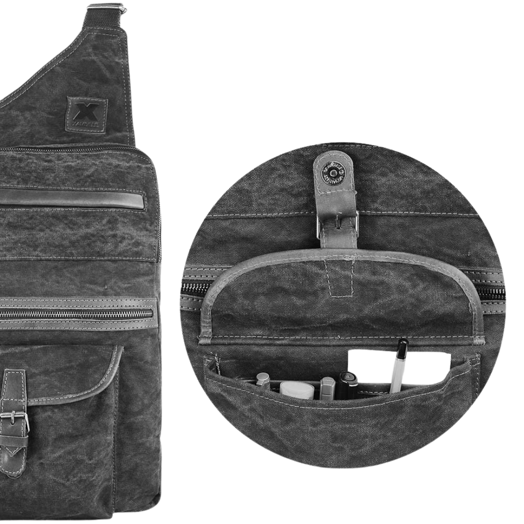 Personalized Black Leather Dopp Kit – Men's Travel Toiletry Bag & Groomsmen Gift view 3