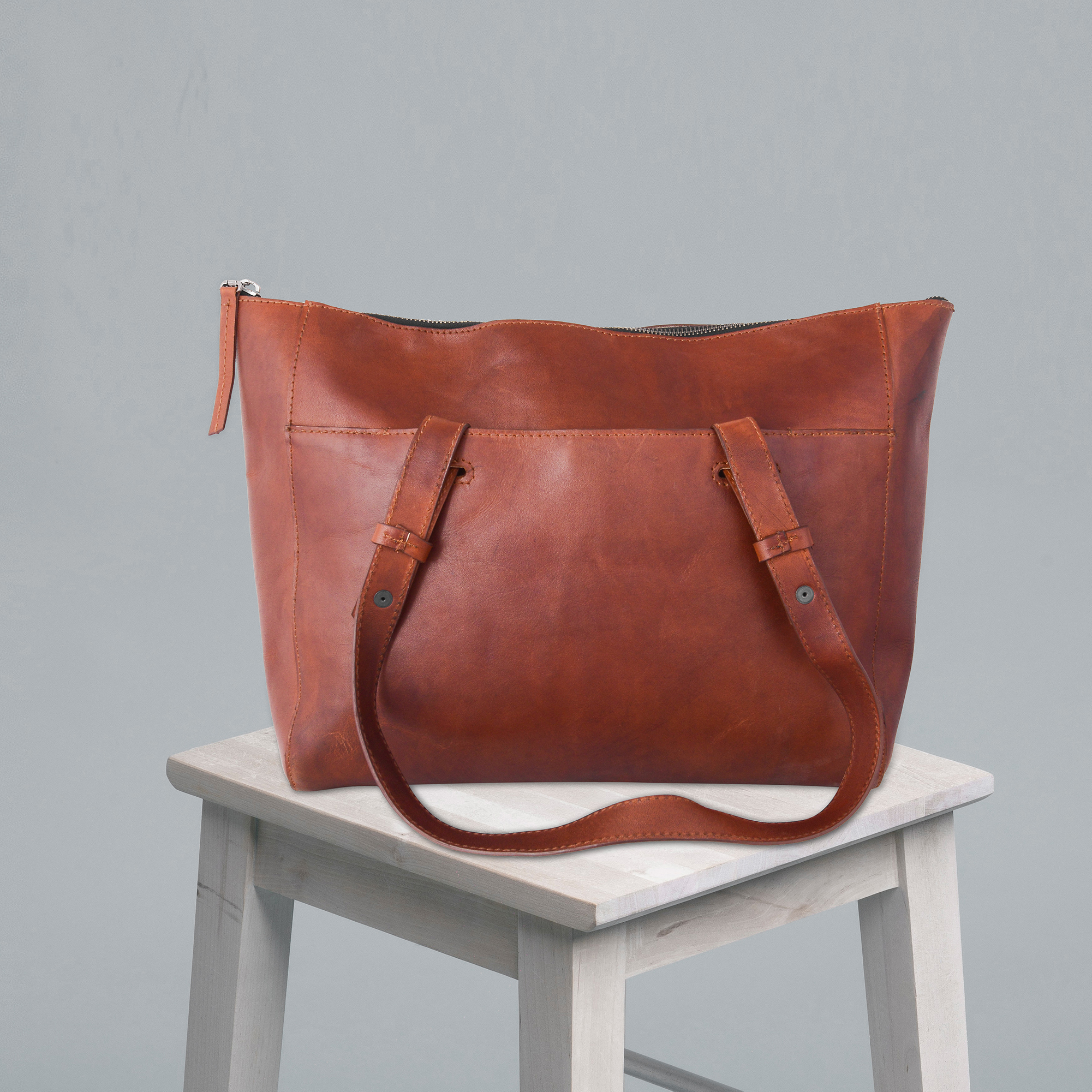 Tan Brown Shoulder Bag-VendAxis